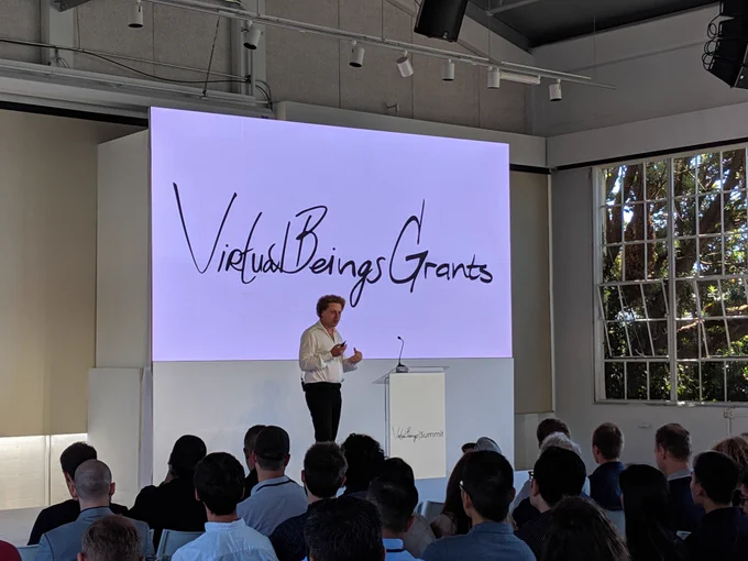 virtual being grants announcement