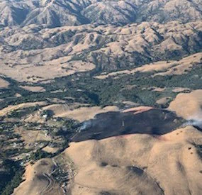 Picture of the Sweigert Fire burning. 