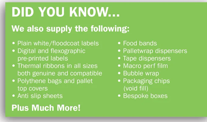 We also supply...