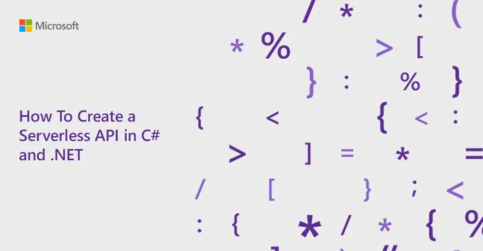 Find everything you need to create a serverless API in C# and #dotNET. Read more: http://msft.social/Ry1E2b