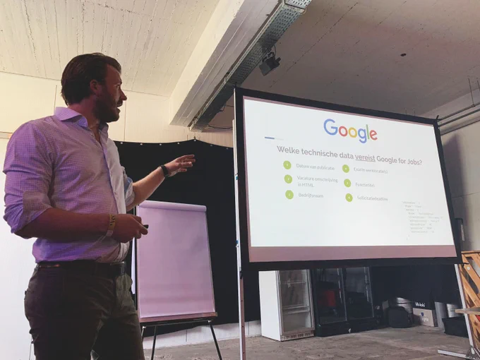 Bo Stevens @ Sessie Google for Jobs - Recruitment Festival in de zon! 