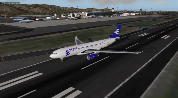 Vacating the runway 30