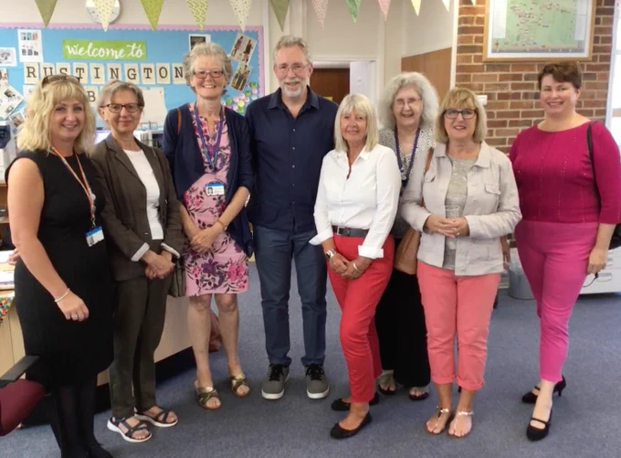 Current and former staff at Rustington Library