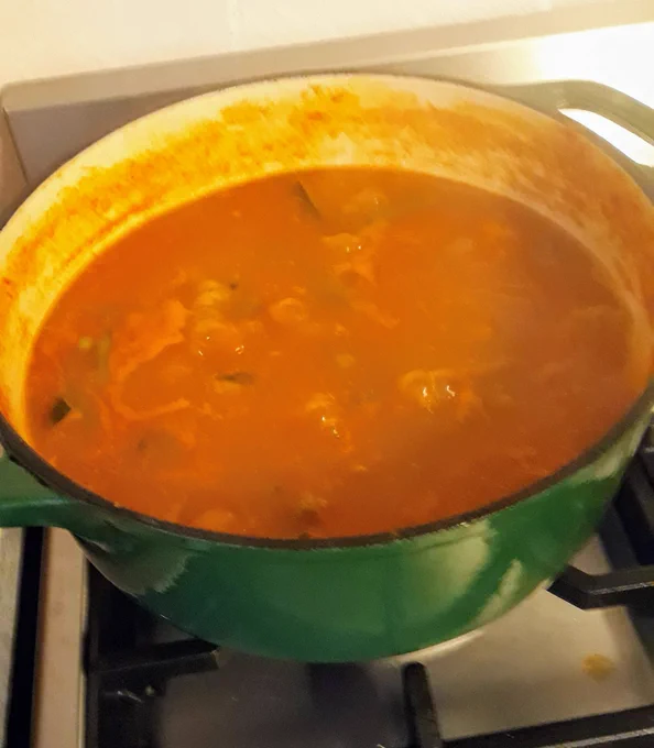 Soup being cooked