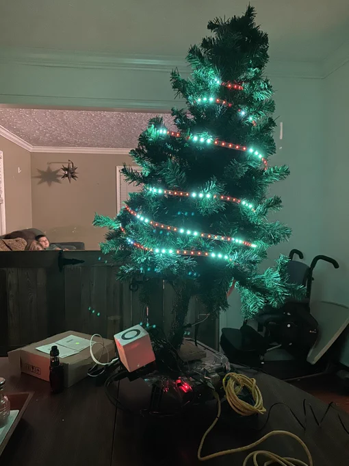 Color changing neopixel tree
