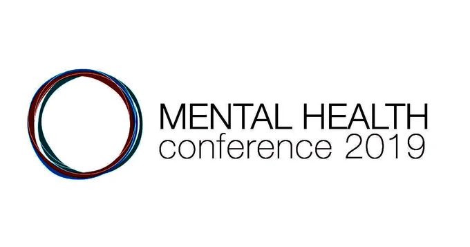 Picture showing the words ‘MENTAL HEALTH conference 2019’ next to a coloured hollow circle on a white background.