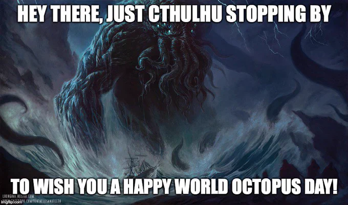 cthulhu octopus day 2019 lovecraft