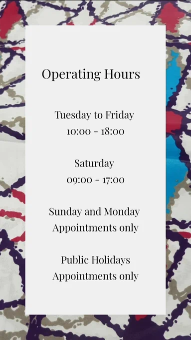 Operating Hours 