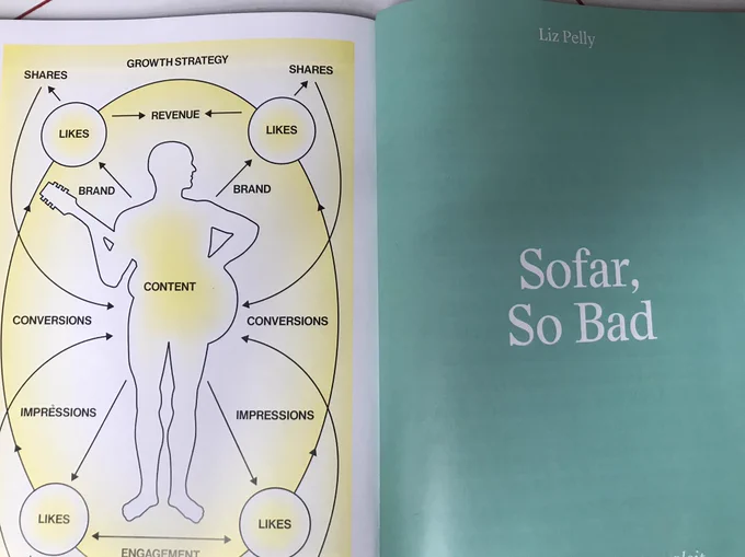 photo of my new piece in the Baffler, headline SOFAR SO BAD