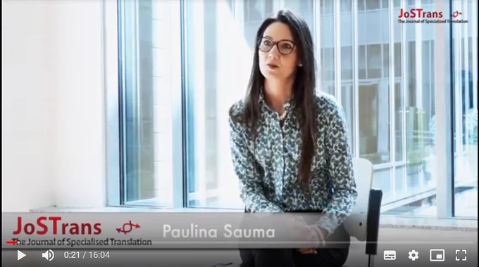 Paulina Sauma interviewed at the Intermedia conference