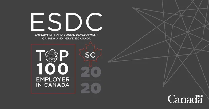 ESDC is one of Canada’s Top 100 Employers