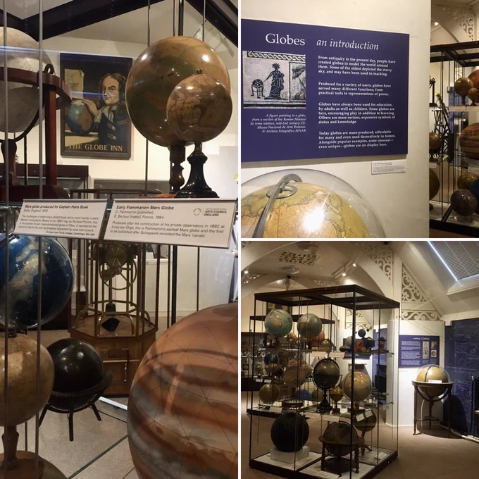 Globe room at Whipple Museum in Cambridge UK