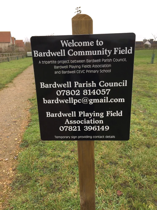 Bardwell Community Field Info Board