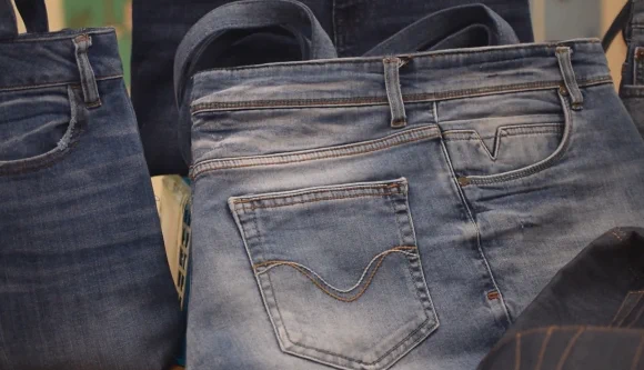 Designer bags made from recycled jeans