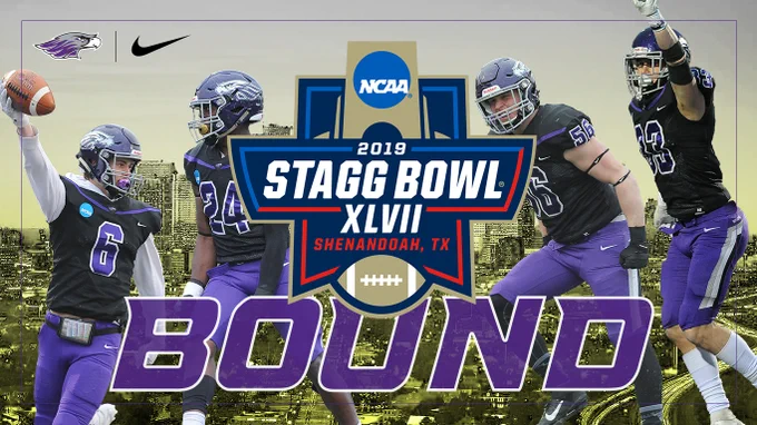 UW-Whitewater football Stagg Bowl bound graphic