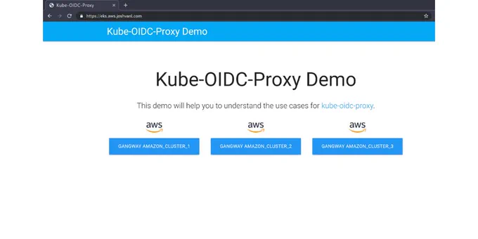 Kube-OIDC-Proxy demo screen.