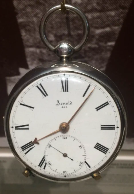 Photo of Arnold - the pocket watch used by Ruth Belville to sell time across London