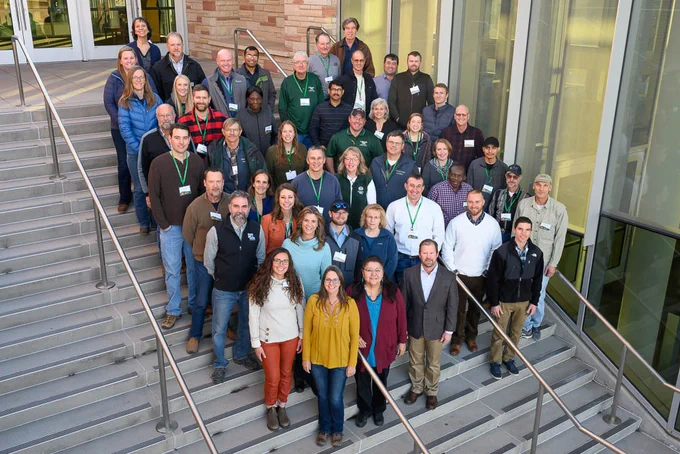AES group on the LSC steps during the AES annual conference 