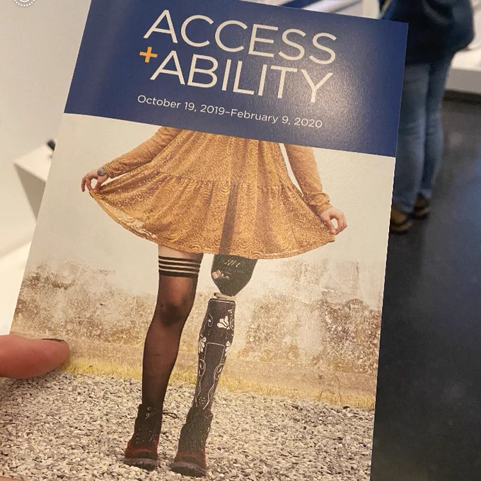 A brochure about the Access Ability exhibit