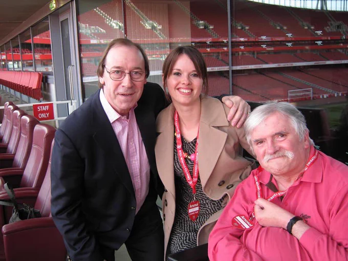 Me, my wonderful dad and Charlie George, a happy day and cherished memory