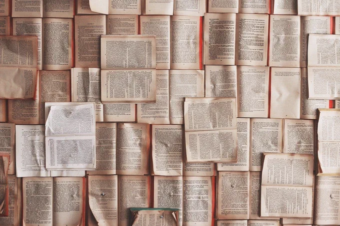 A wall full of books