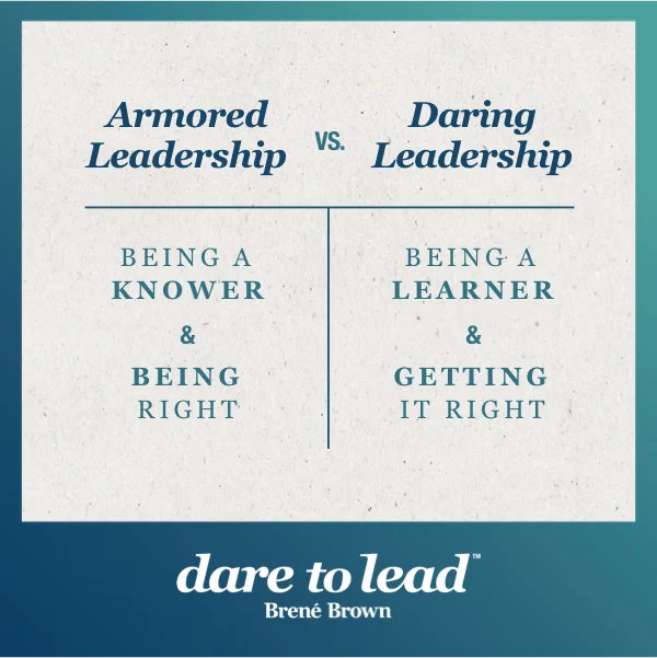Daring Leadership vs. Armored Leadership