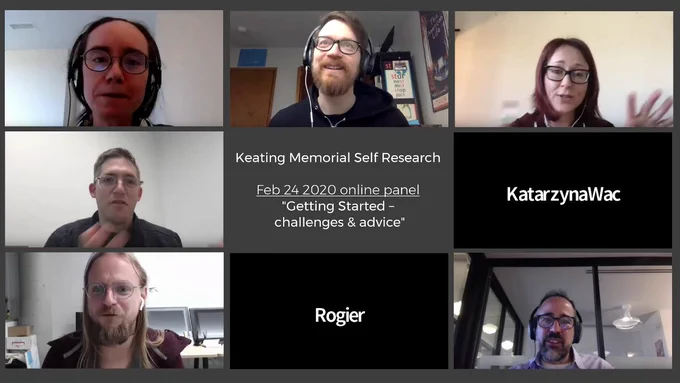 Online panel with @madprime, @skjonas, @TheLizArmy, Steven Kaye, @katewac, @gedankenstuecke, @nobismhealth, and @agaricus