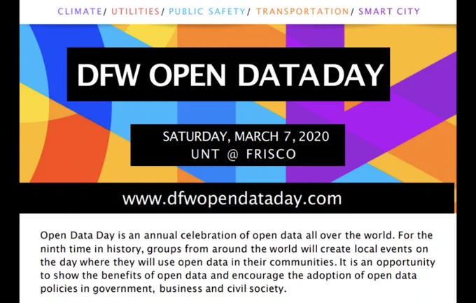 Open Data Day at UNT Frisco