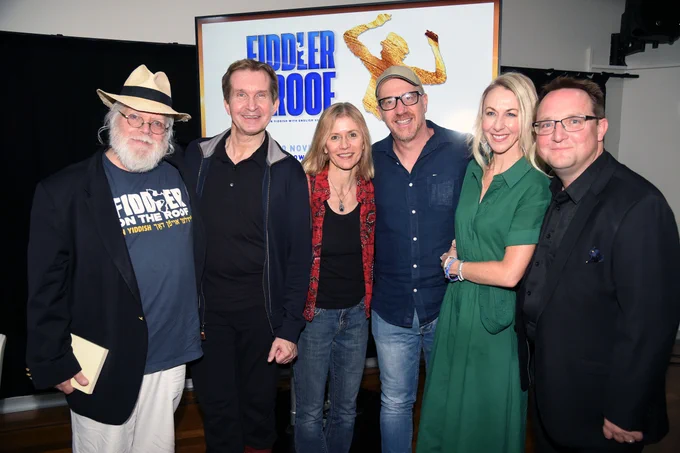 Fiddler Musical lead Creatives; Zalmen Mlotek, Staś Kmieć, Marete Muenter, Pip Mushin, Vanessa Scammell & Adrian Storey
