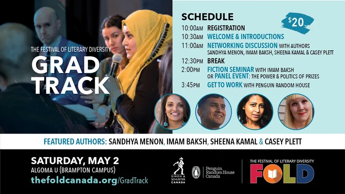 A graphic advertising the Saturday Grad Track at FOLD 2020.