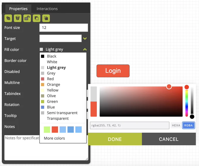 New Pidoco release featuring a brand new color picker.