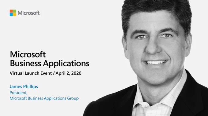 What’s next for Dynamics 365 and Microsoft Power Platform? Join James Phillips, President of the Business Applications Group, on April 2 to find out. #MSBizAppsVirtualEvent 

Register now: https://msft.it/6011TjREx