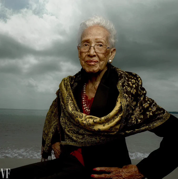 A portrait photo of Katherine Johnson
