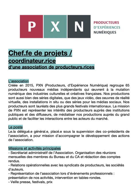 Offre d'emploi - CDD temps partiel - poste à pourvoir