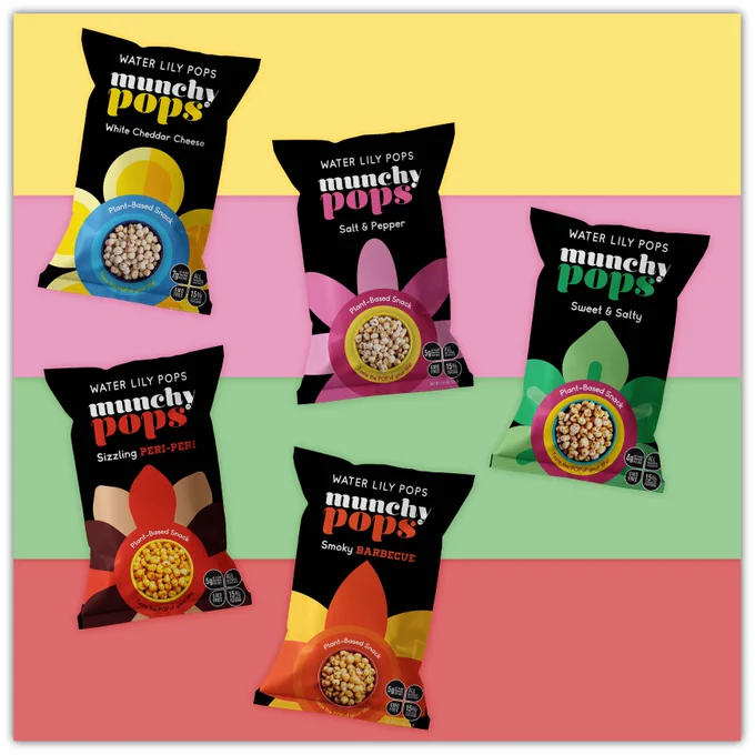 Water Lily Pops from Muncy Pops. They're an alternative to pop-corn. 