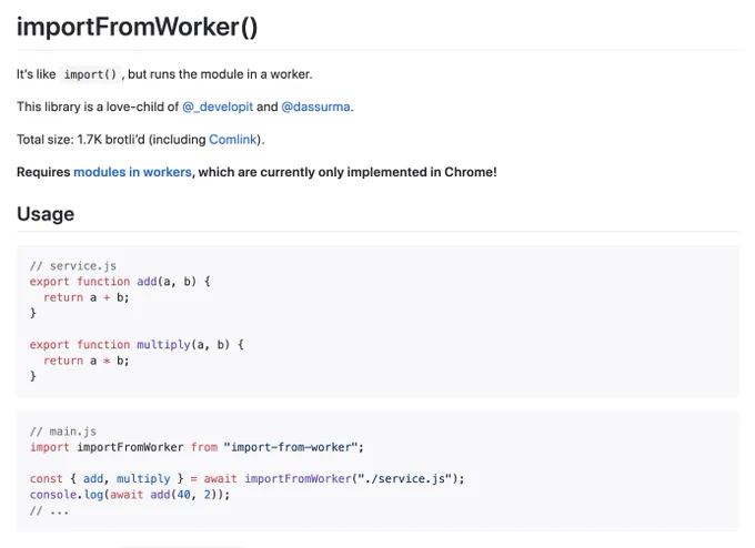 A screenshot of the README