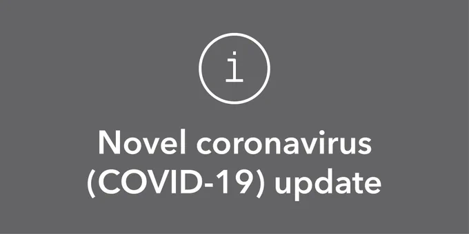 Novel coronavirus (COVID-19) updates