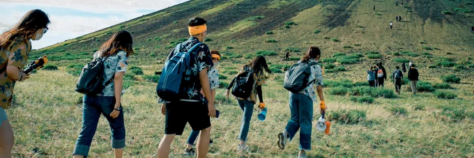 Picture of student on field trip.
