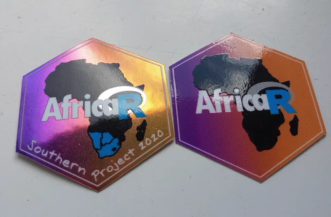 Forwards, Southern Africa Project 2020 special edition and AfricaR hex stickers