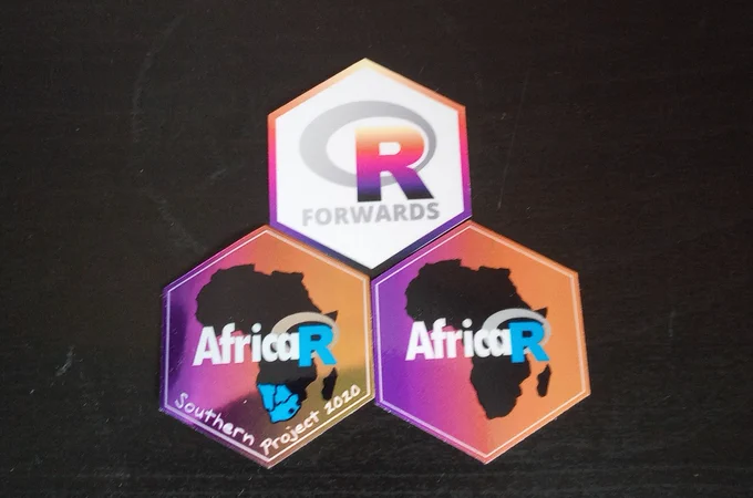 Forwards, Southern Africa Project 2020 special edition and AfricaR hex stickers