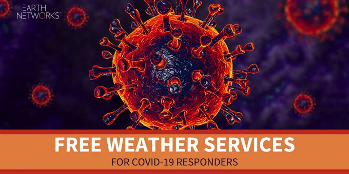 Free weather services for COVID-19 responders