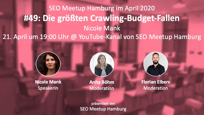 Vorschaubild für SEO Meetup am 21. April bei YouTube