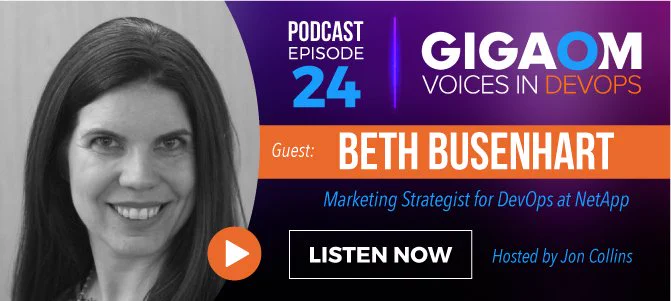 Join Beth Busenhart and Jon Collins for a conversation about how data drives the DevOps pipeline, customer experience, and resulting application success.