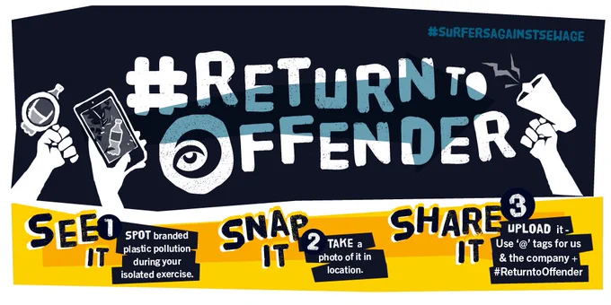 Return to offender: see plastic pollution, snap it, and share it.