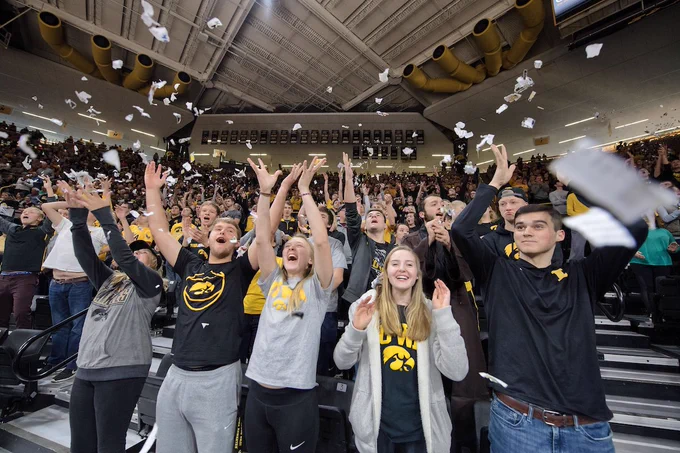 Iowa basketball fans