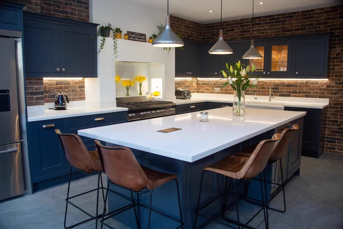 Dark Blue Mereway Kitchen by Anderson Sinclair