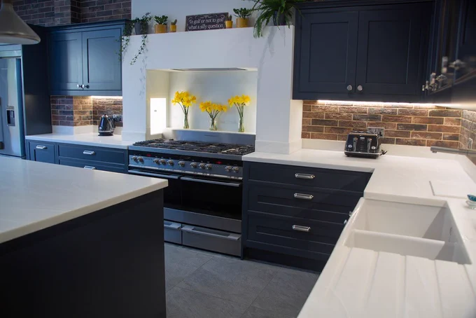 Dark Blue Mereway Kitchen by Anderson Sinclair