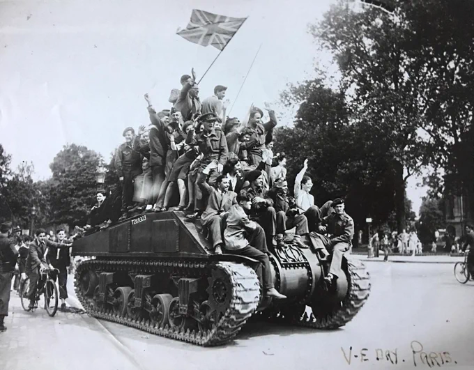 Col DLG Carleton-Smith VE Day Paris 8 May 1945