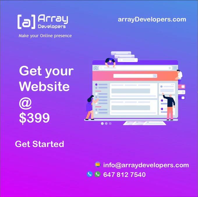 Array Developers - $399 Offer