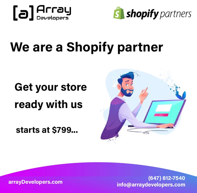 Shopify Store | Certified Shopify Partner | Array Developers